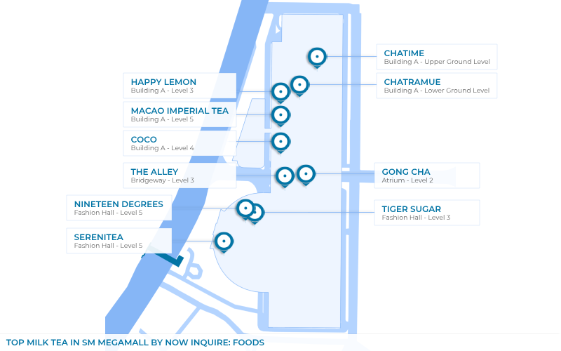 Map - Top Milk Tea in SM Megamall